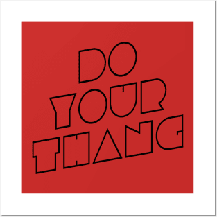 Do Your Thang funky retro t-shirt | Minimalist pop culture gift Posters and Art